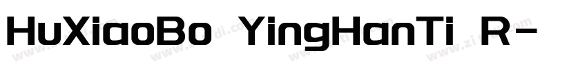 HuXiaoBo YingHanTi R字体转换